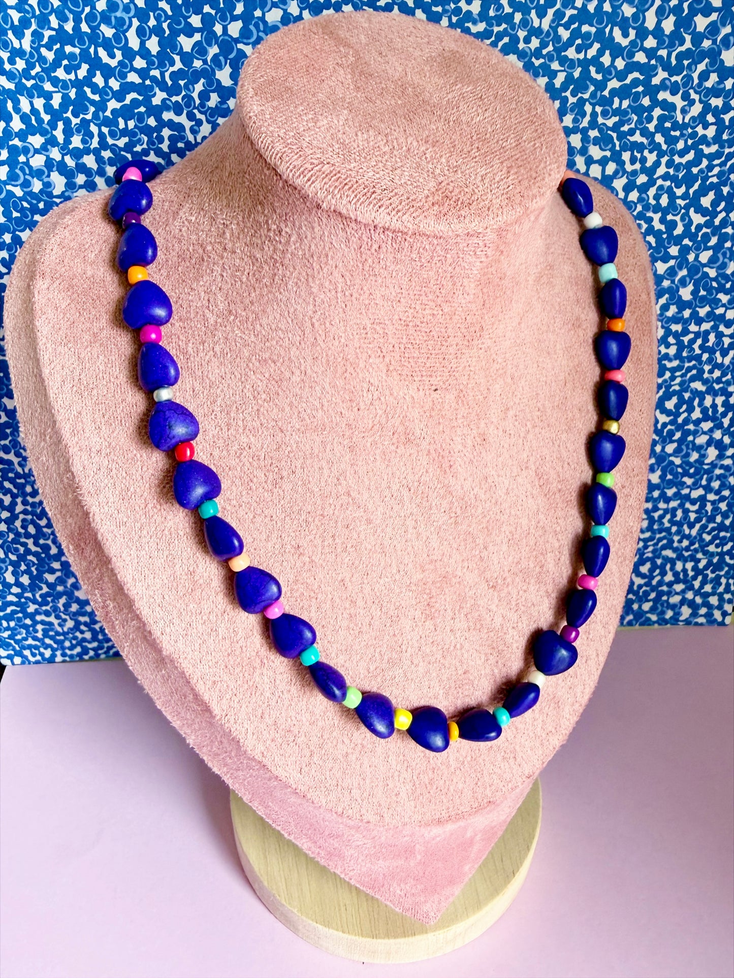 Blue Heart Necklace