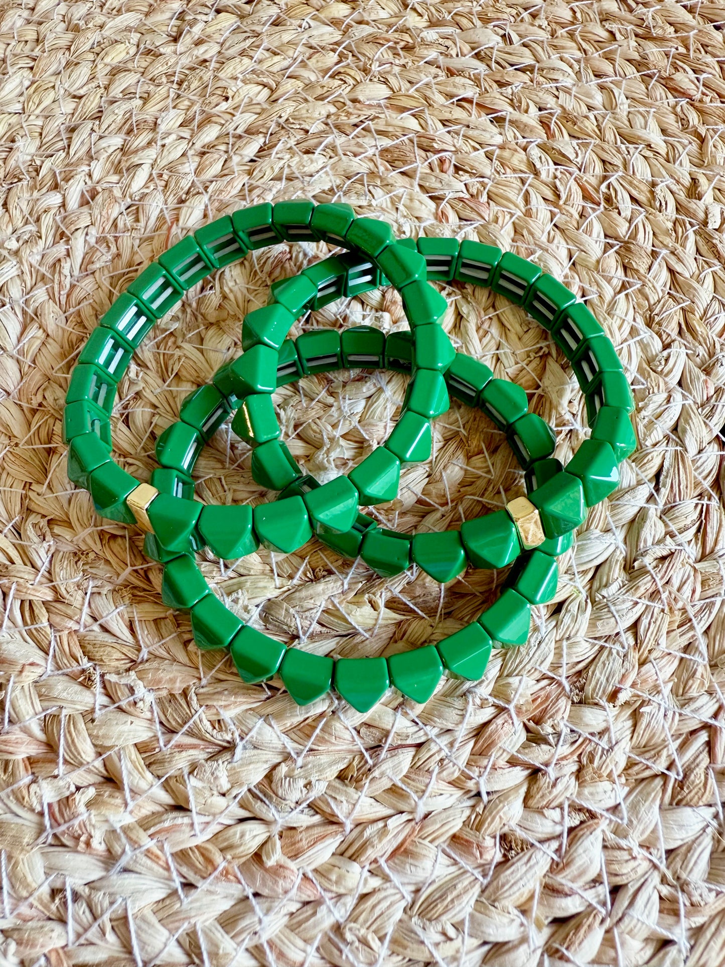 Green Studded Bracelet