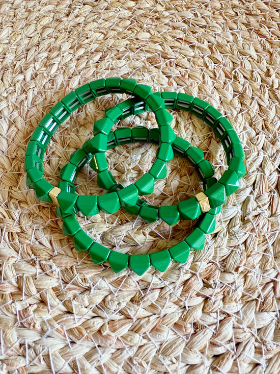 Green Studded Bracelet
