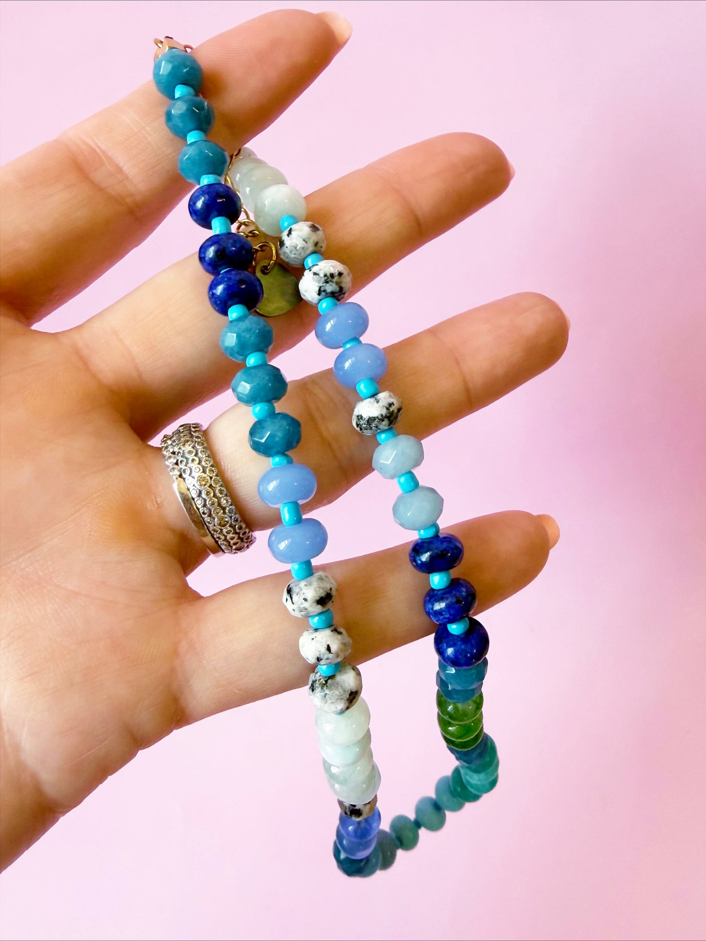 Blue Candy Crush Necklace