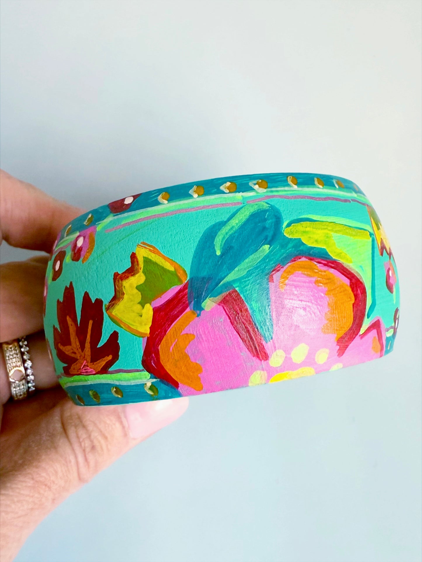 Floral Large Bangle