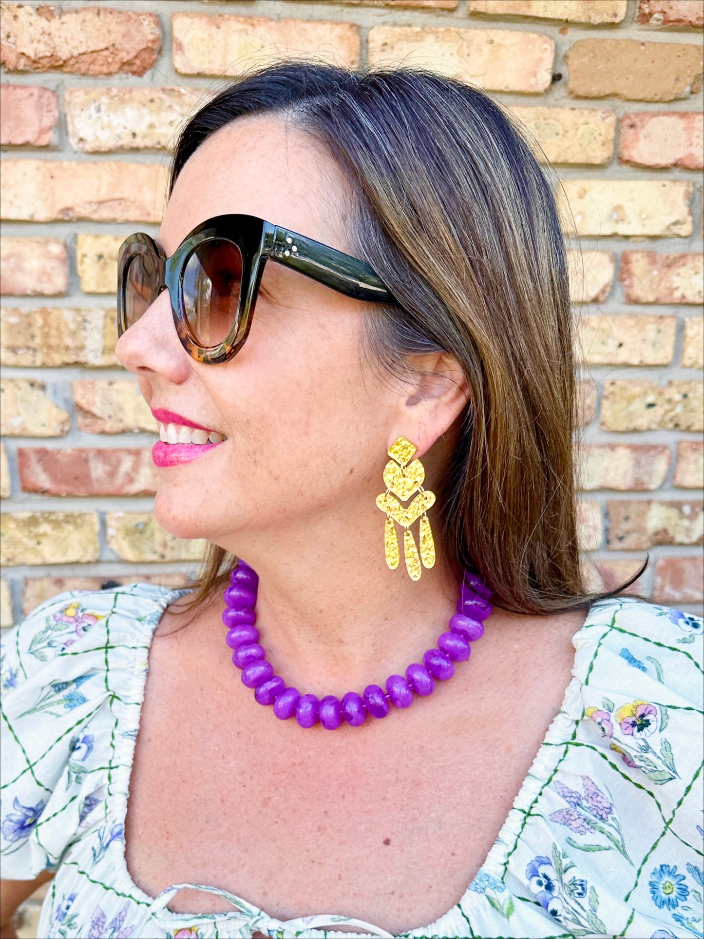 The Sandy Necklace - Purple