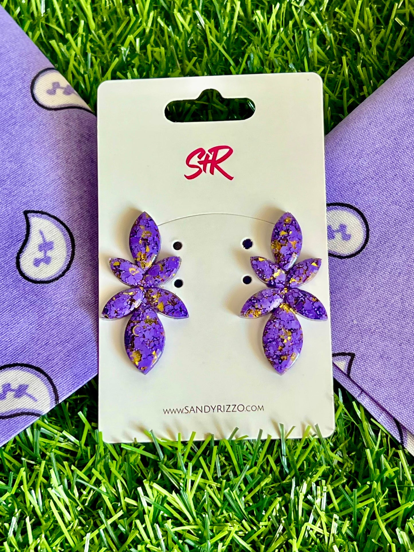 Purple and Gold Lea