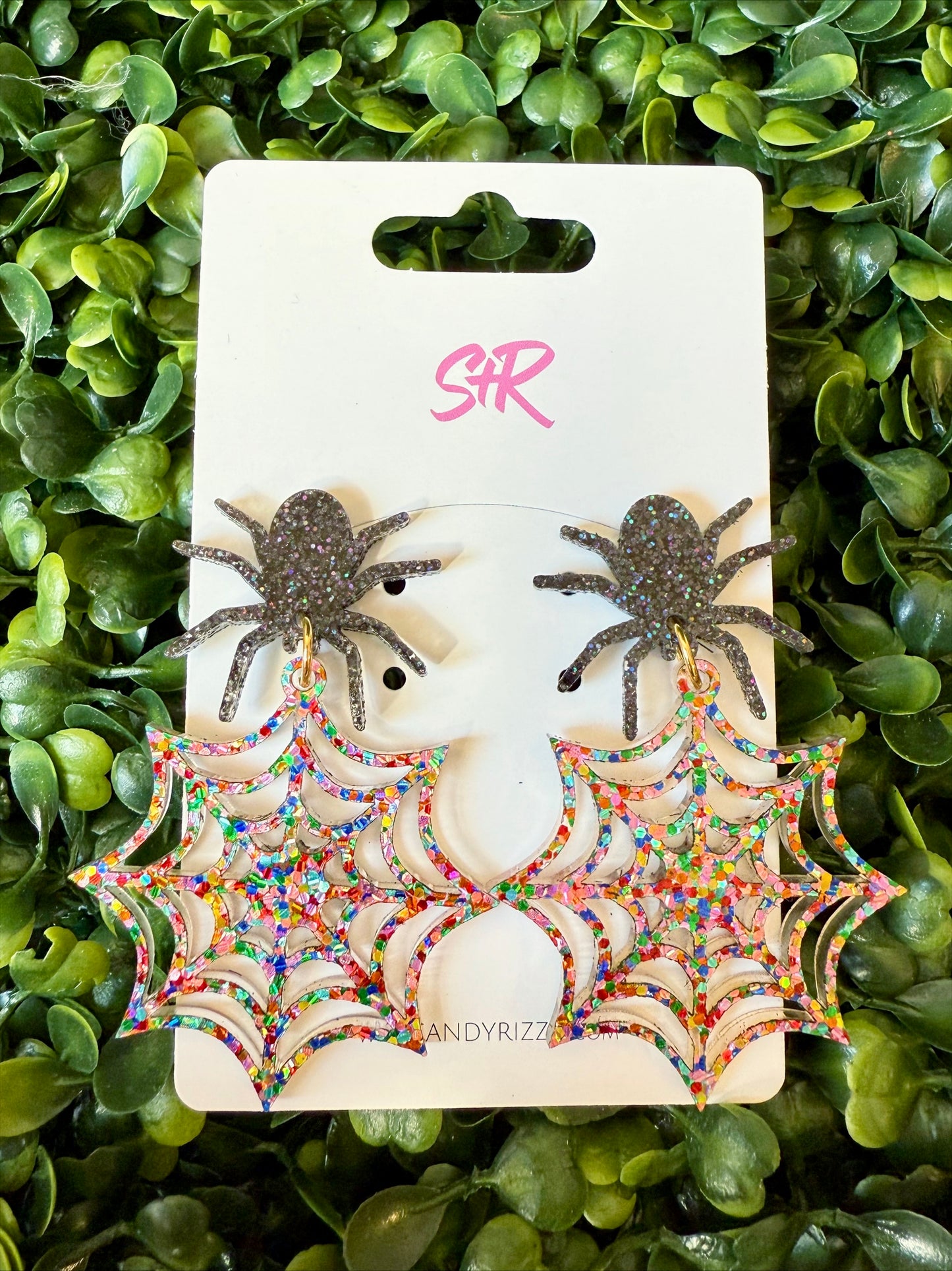 Rainbow Spiderweb Dangle
