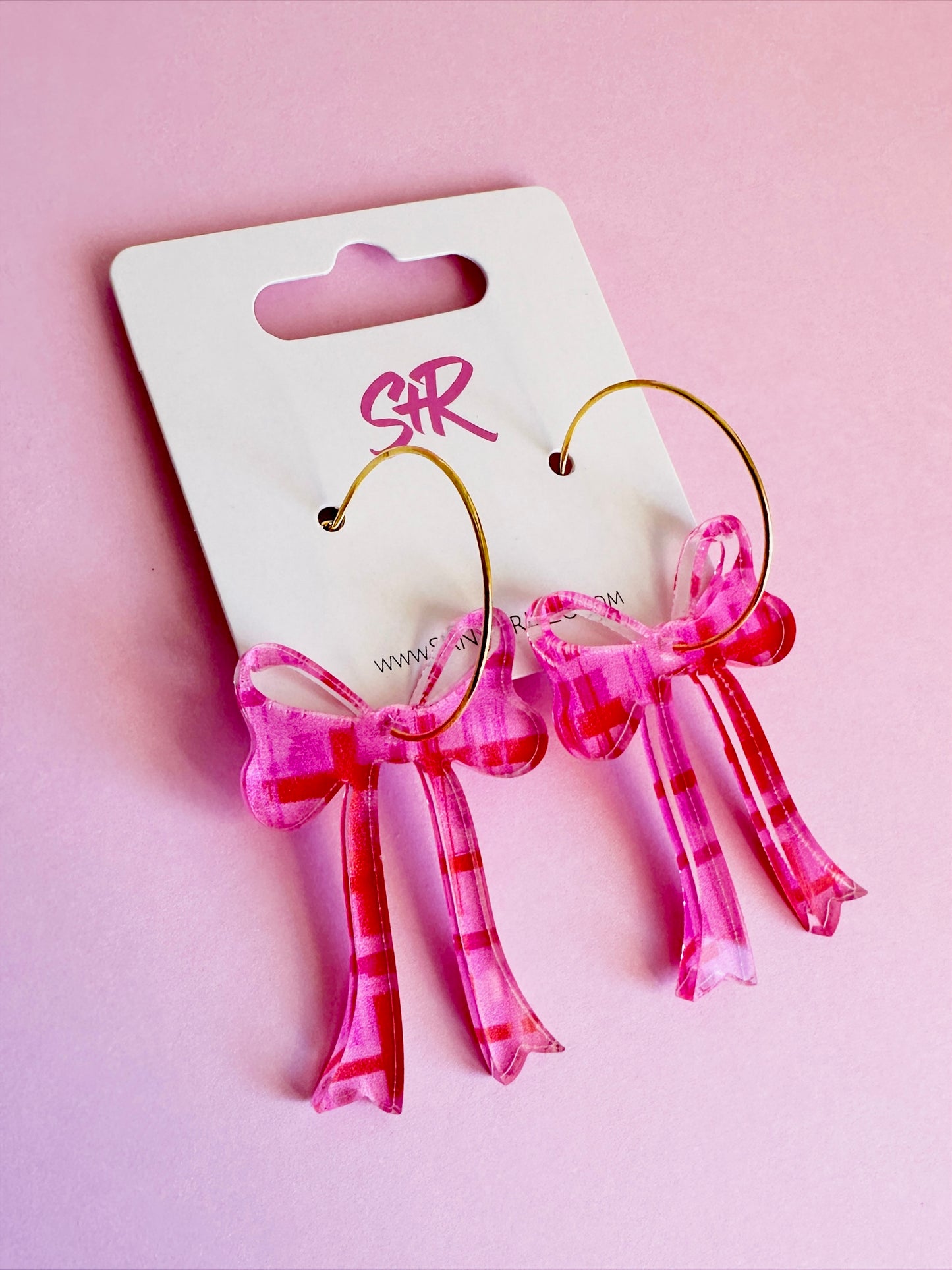 Valentine’s Plaid Bow Hoop