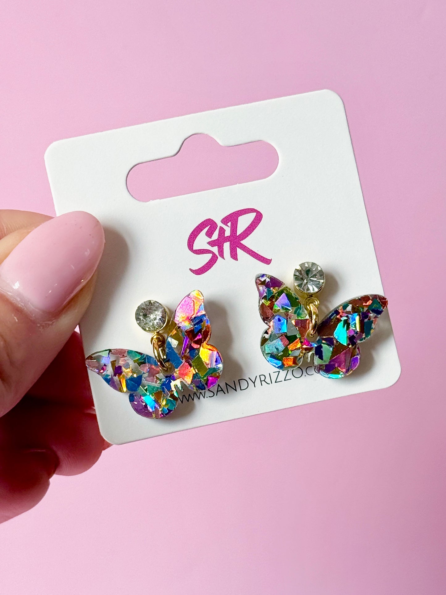 Confetti Tween Butterfly Dangle