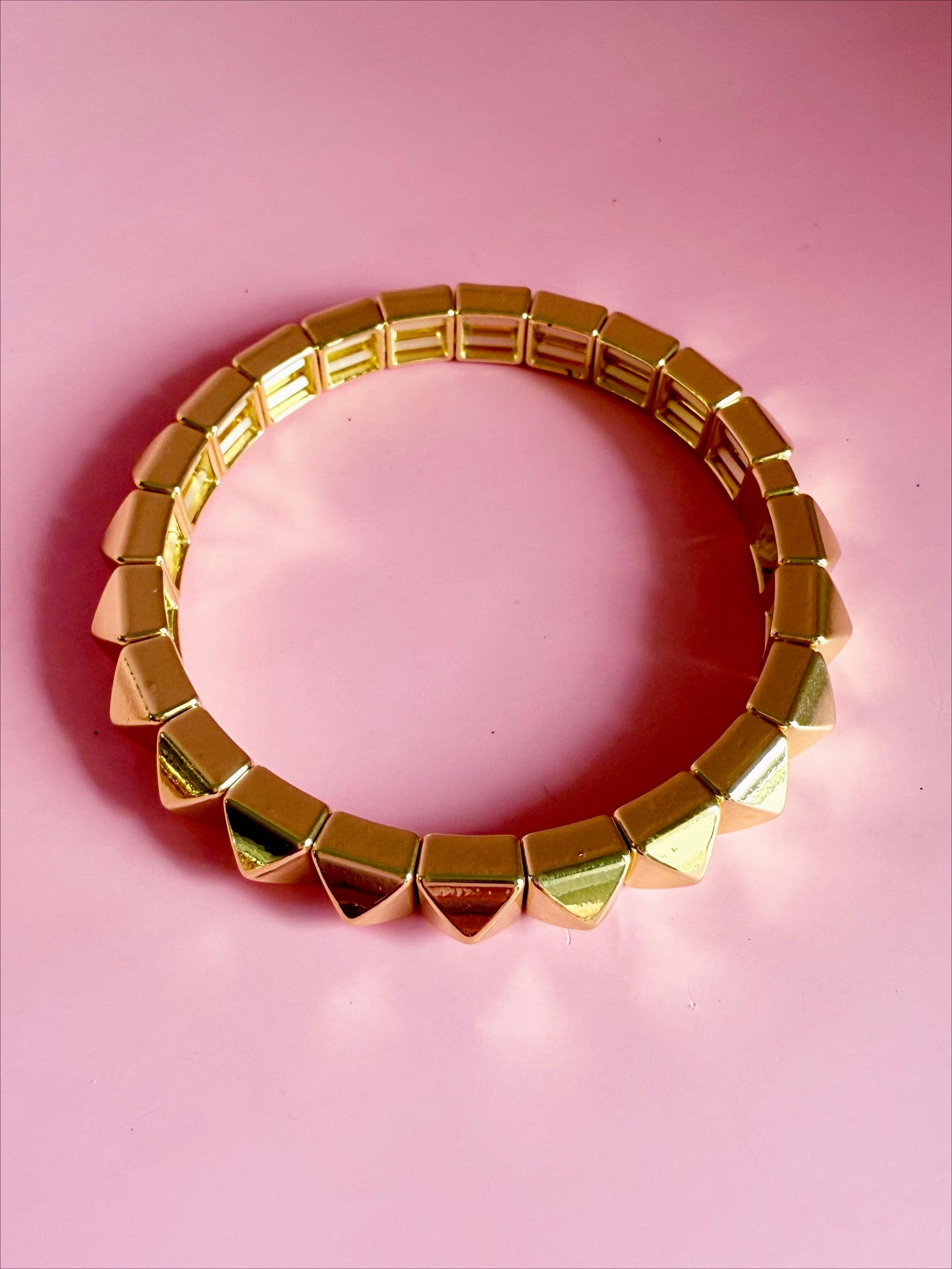 Gold Studded Stretch Bracelet