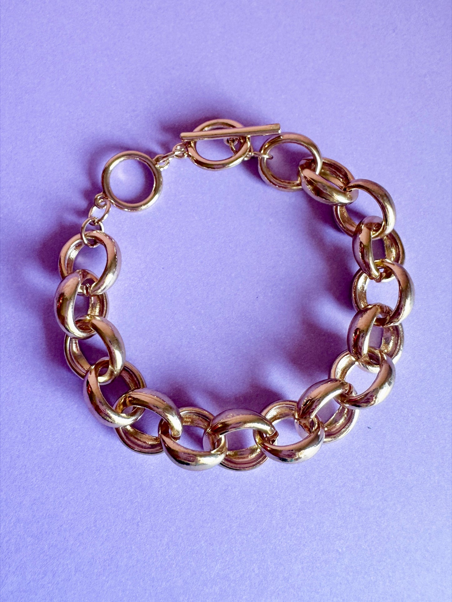 Gold Chain Bangle