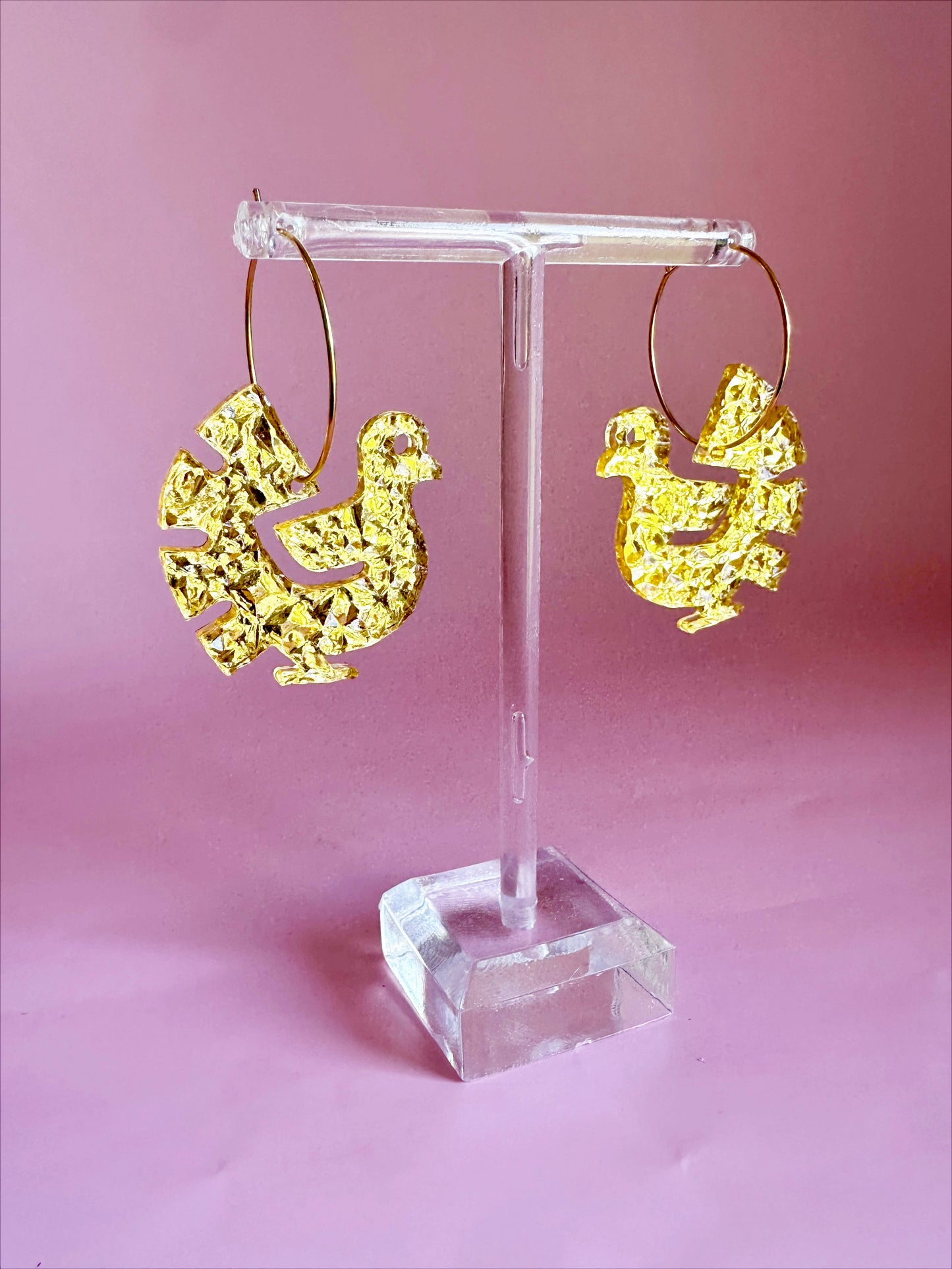 Gold Lamé Turkey on a Hoop