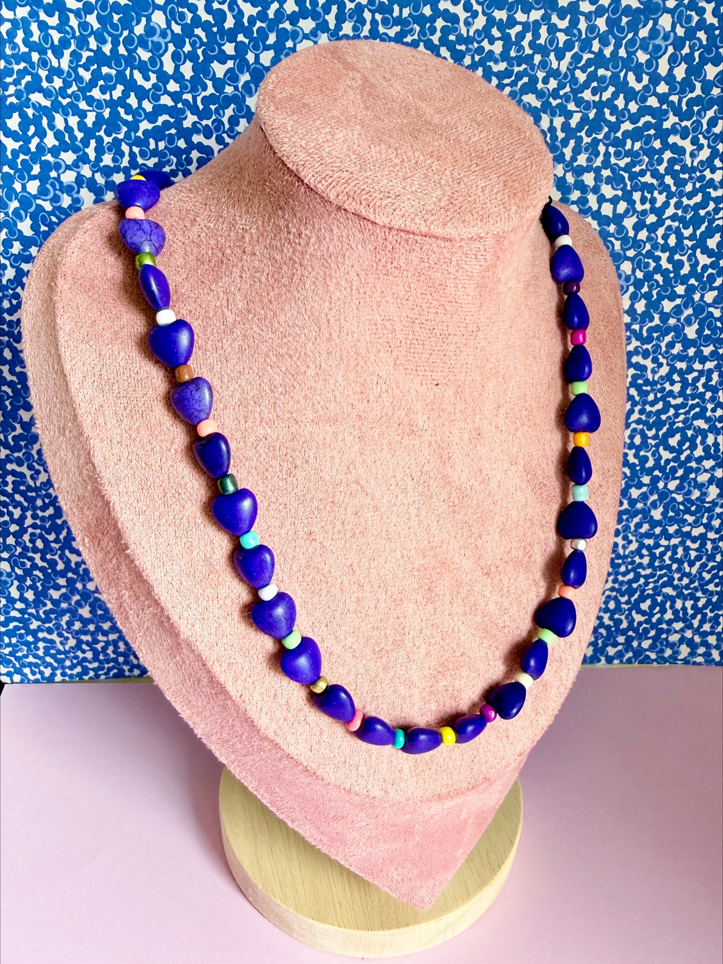 Blue Heart Necklace