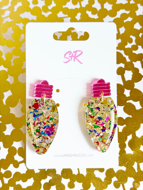 Gold Confetti Lightbulb