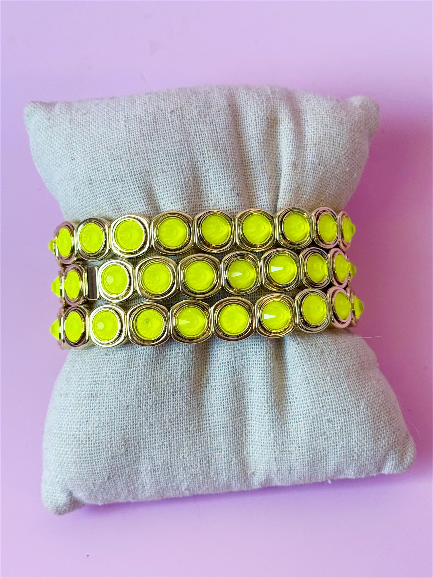 Acid Yellow Tile Bracelet
