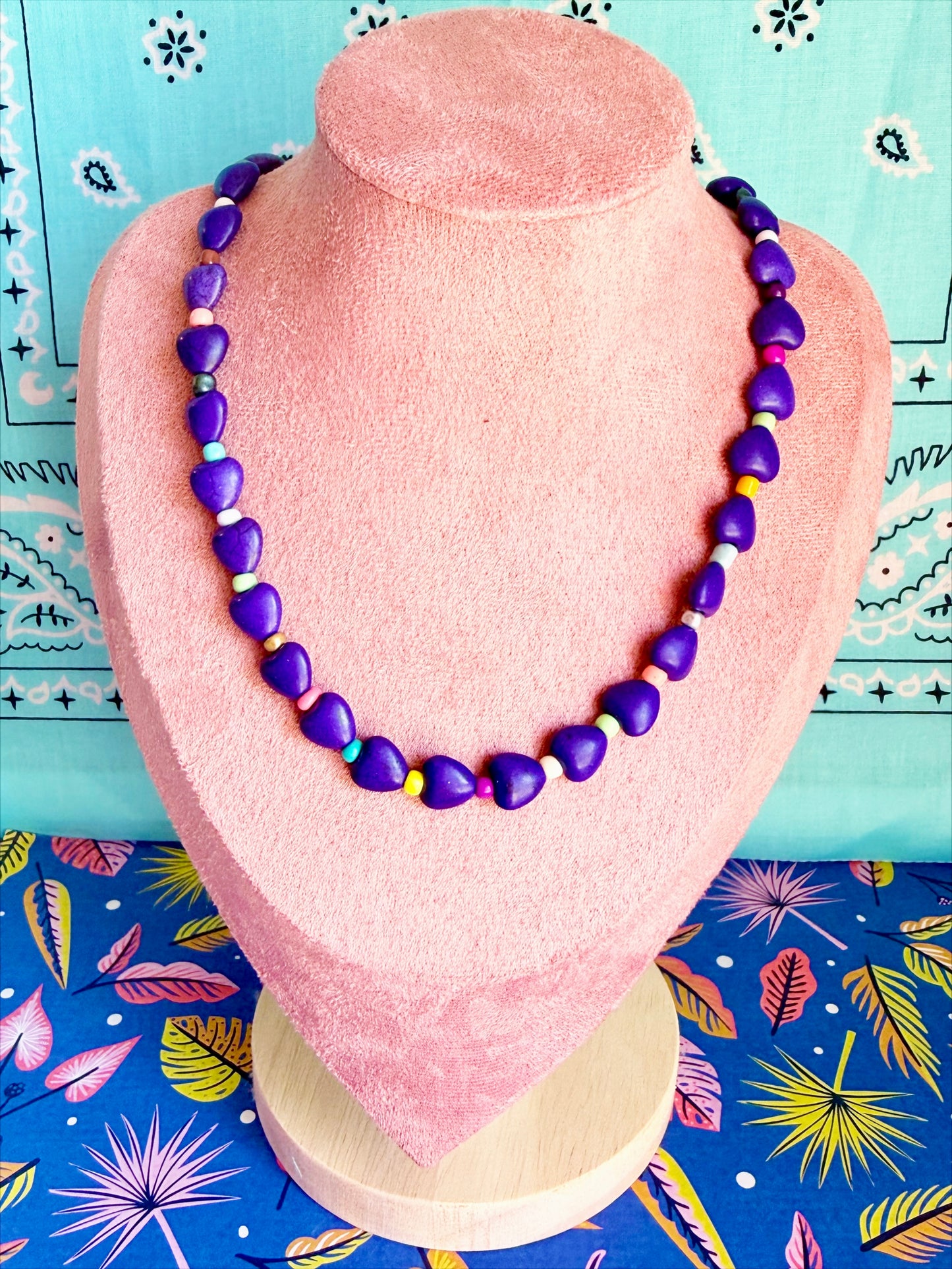 Blue Heart Necklace