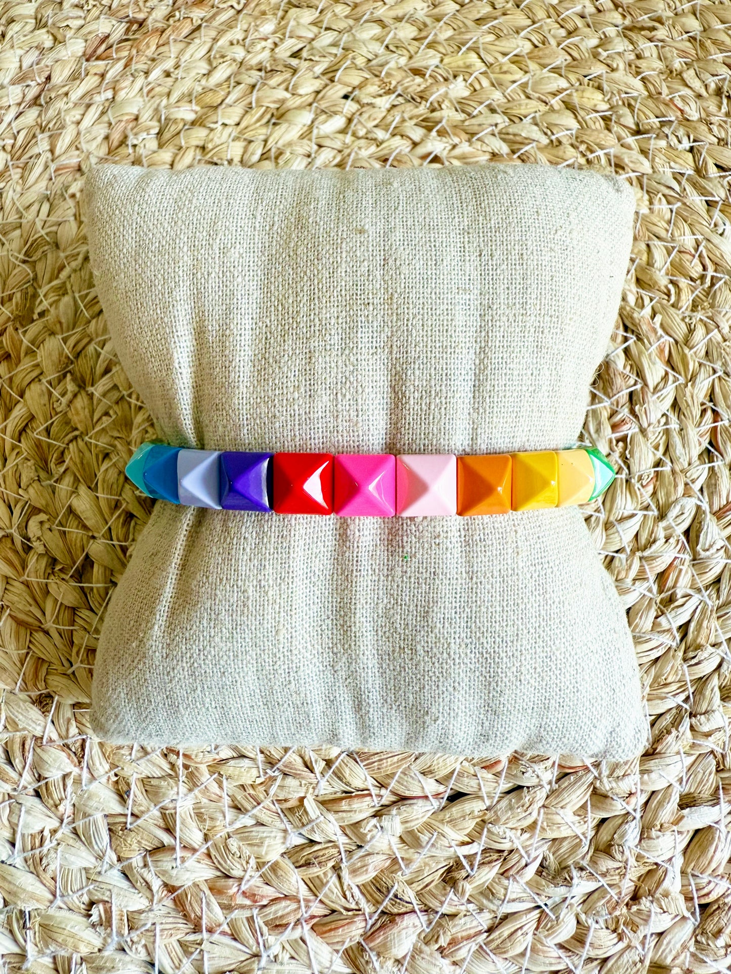 Rainbow Studded Bracelet