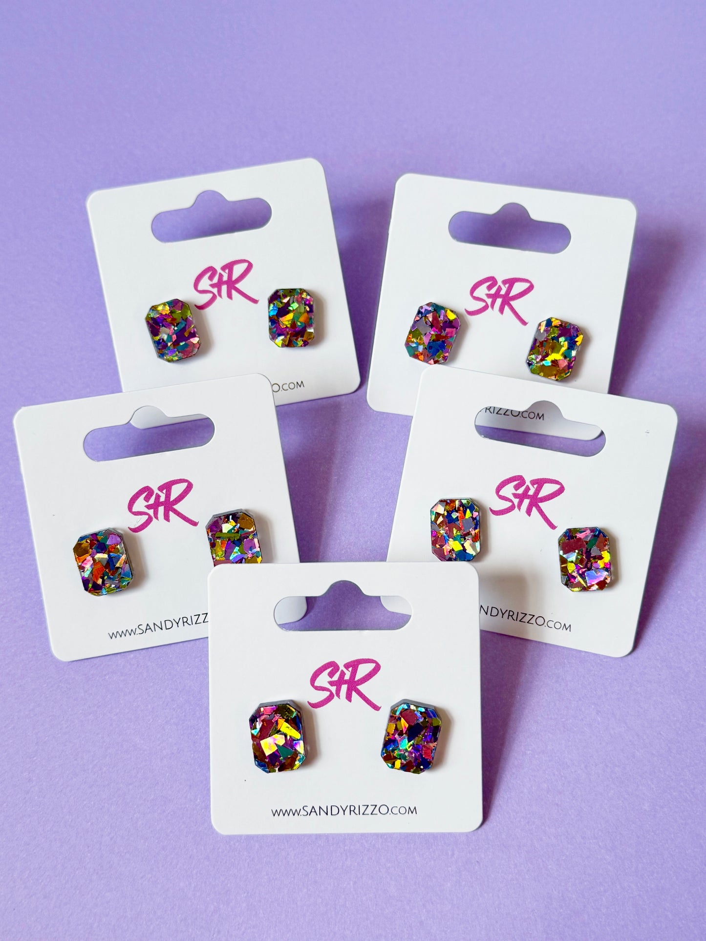 Confetti Spade Stud