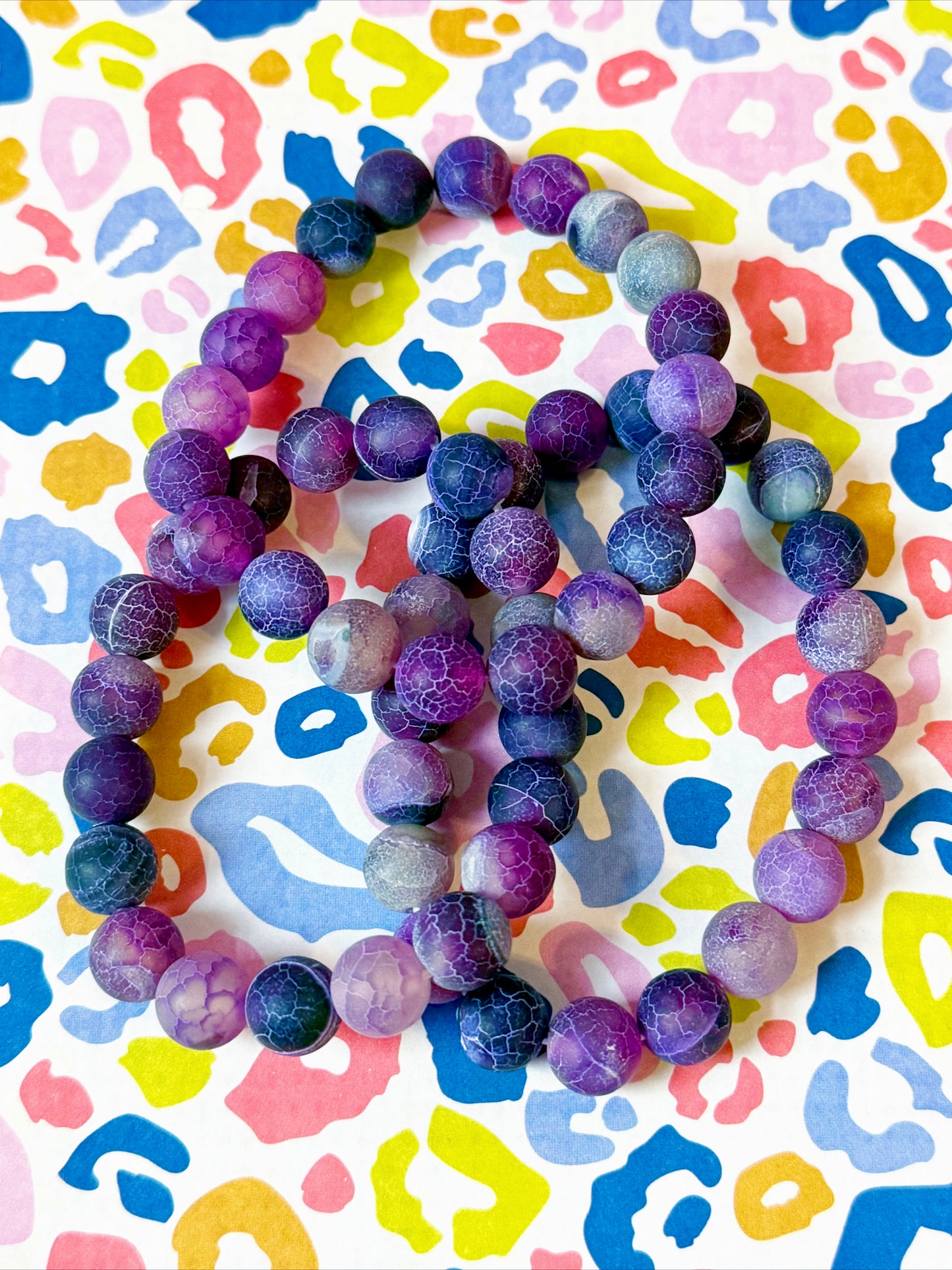Purple Agate Single Bracelet