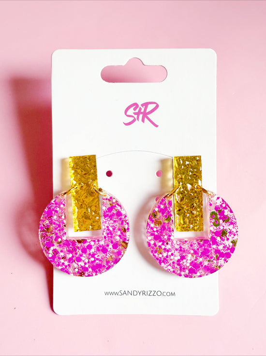 Hot Pink and Gold Allison