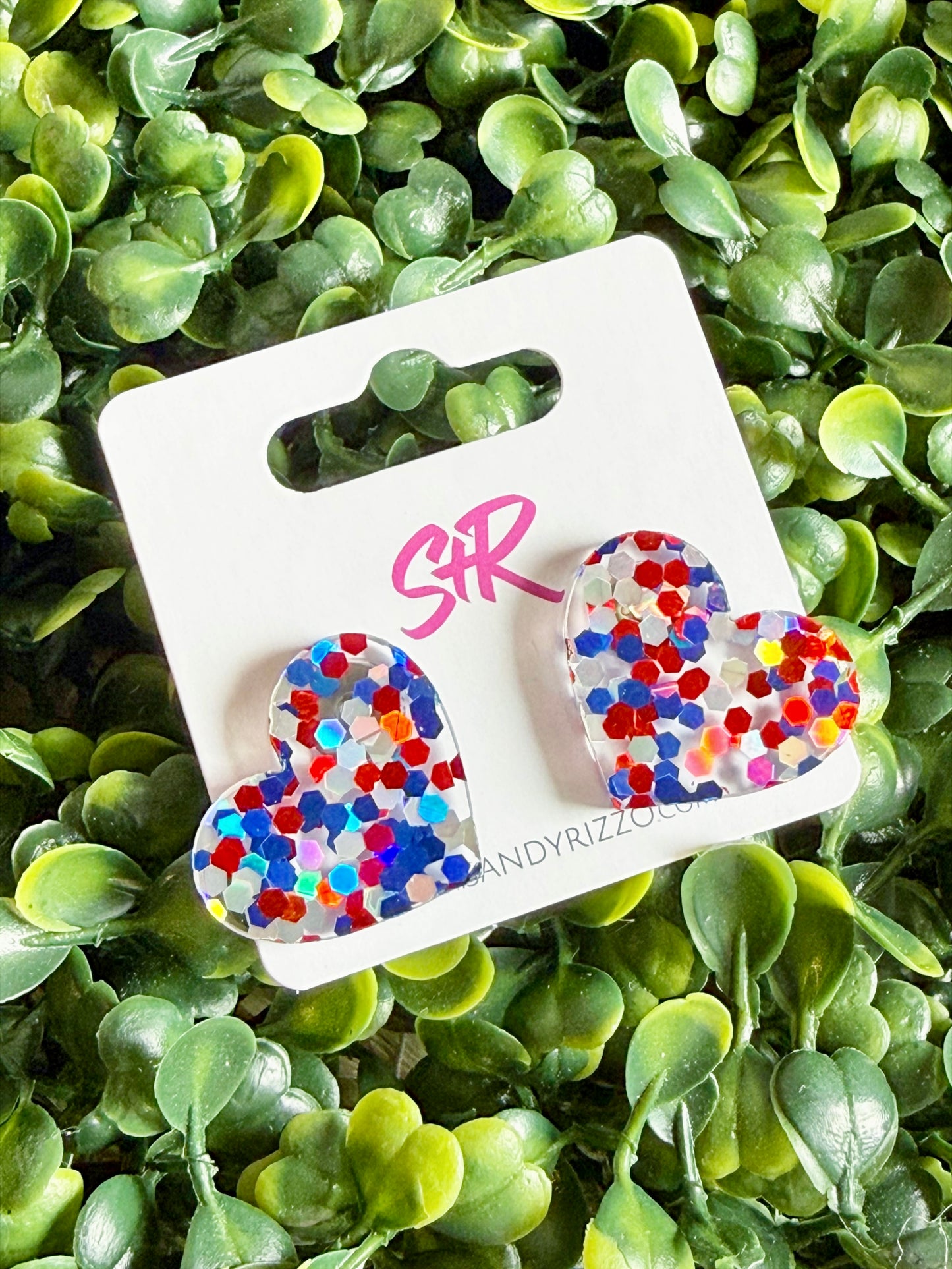 Star-Spangled Heart Stud