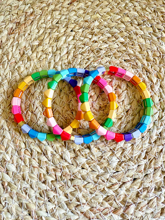 Rainbow Studded Bracelet