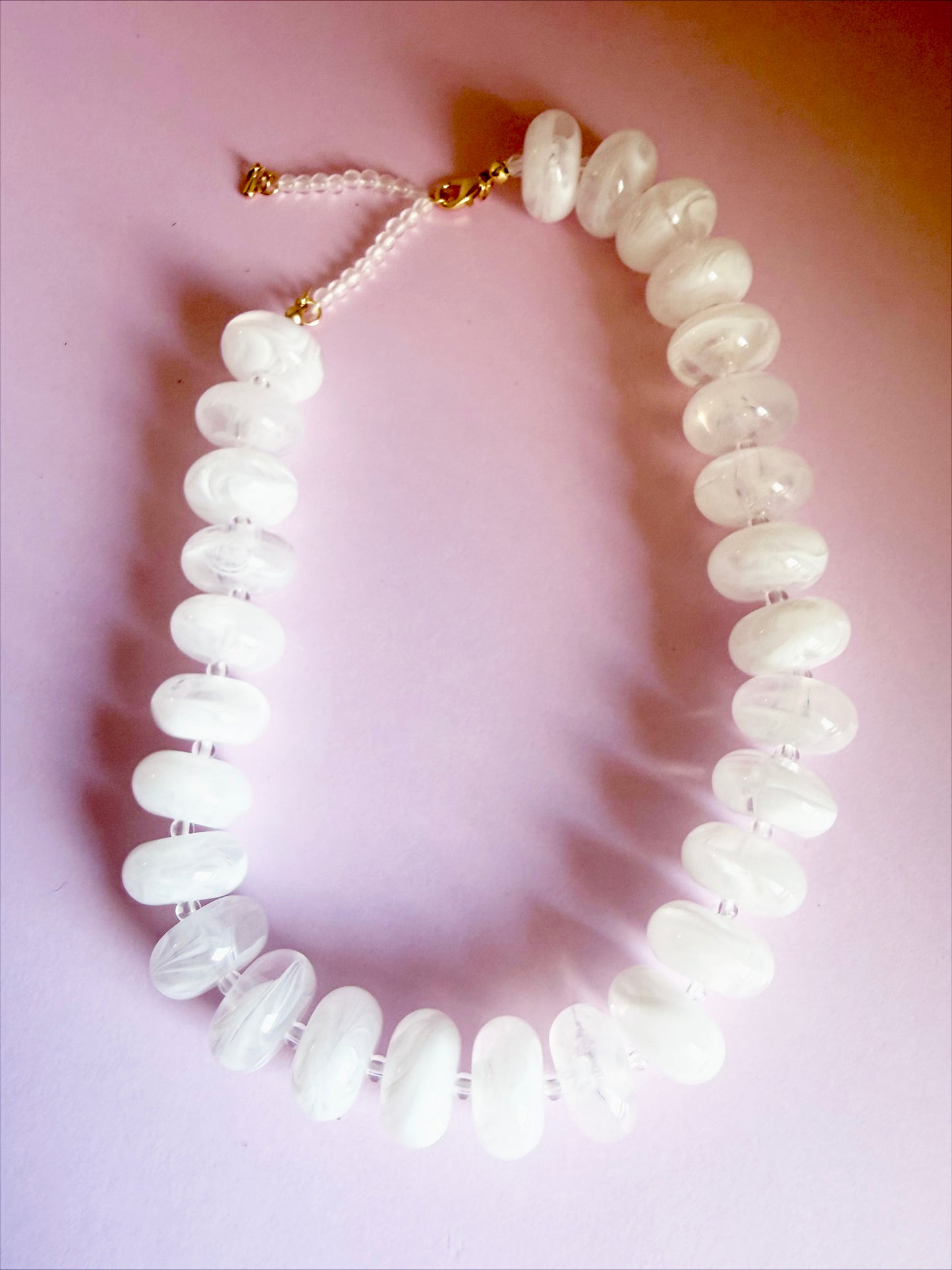 The Sandy Necklace - White