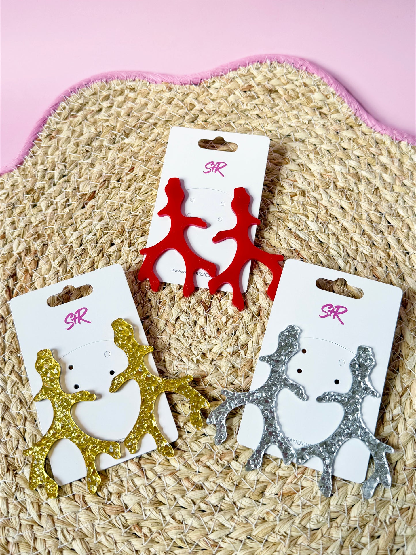 Coral Statement Stud