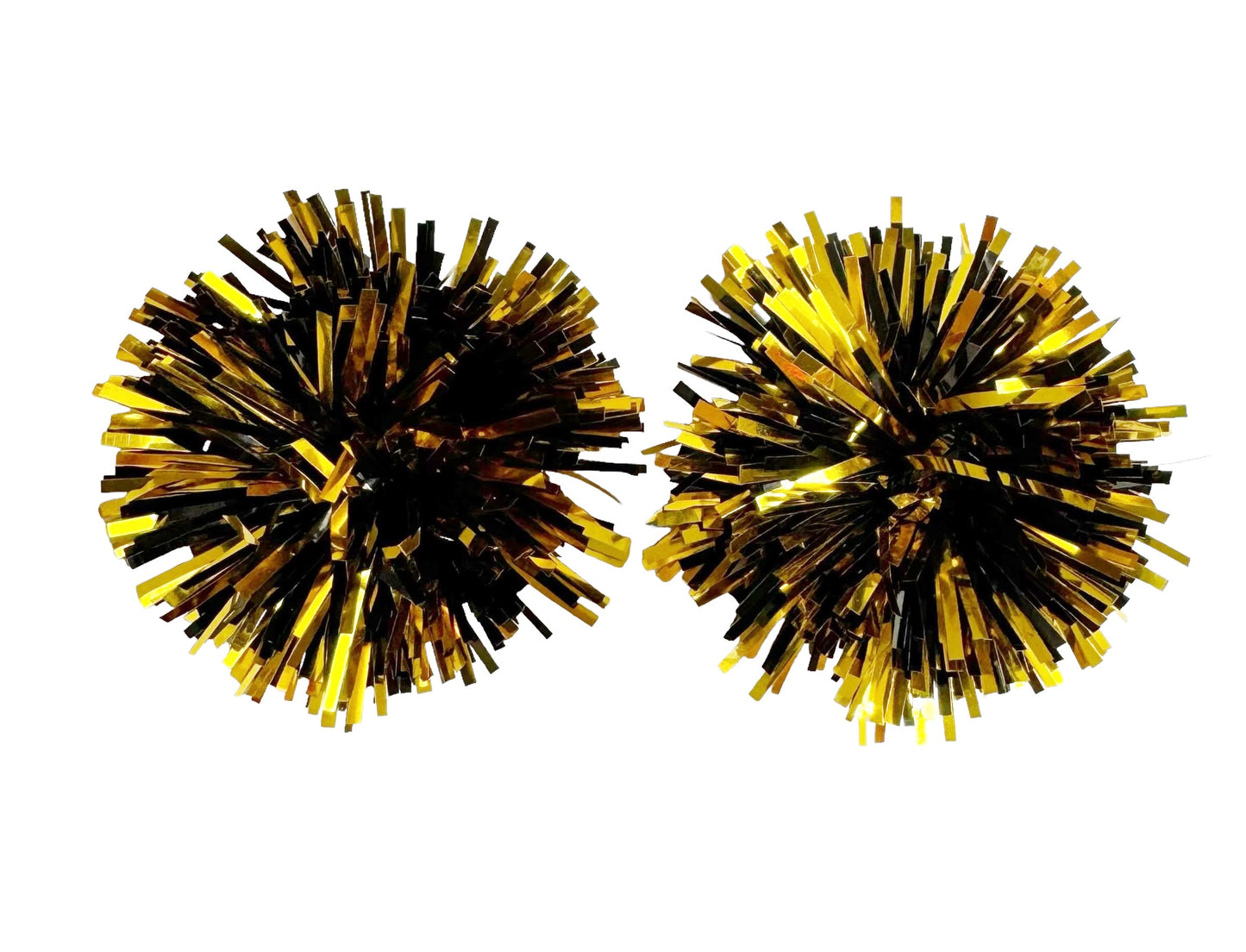 Black and Gold Party Pom Stud