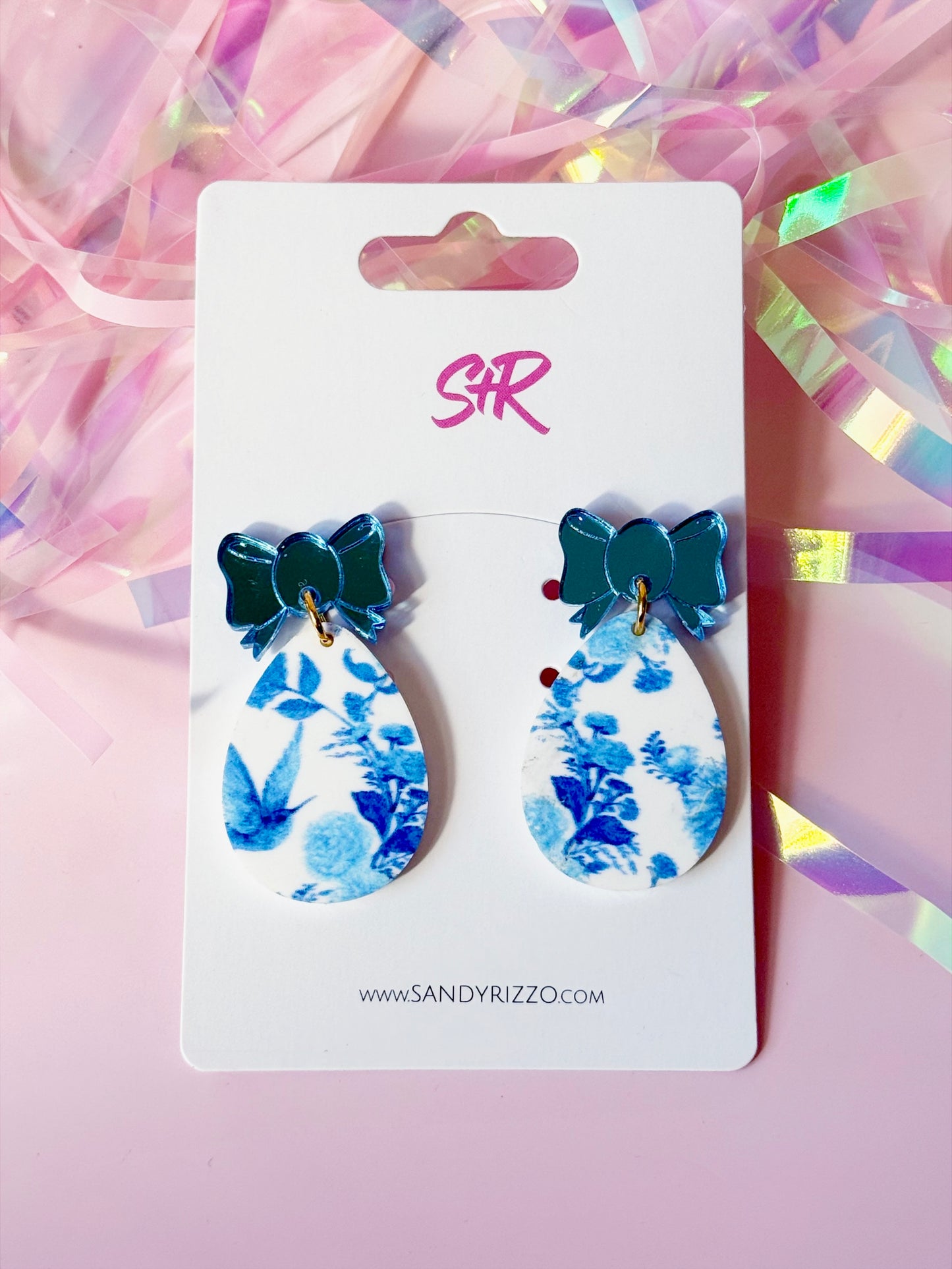 Blue Willow Easter Egg Dangle