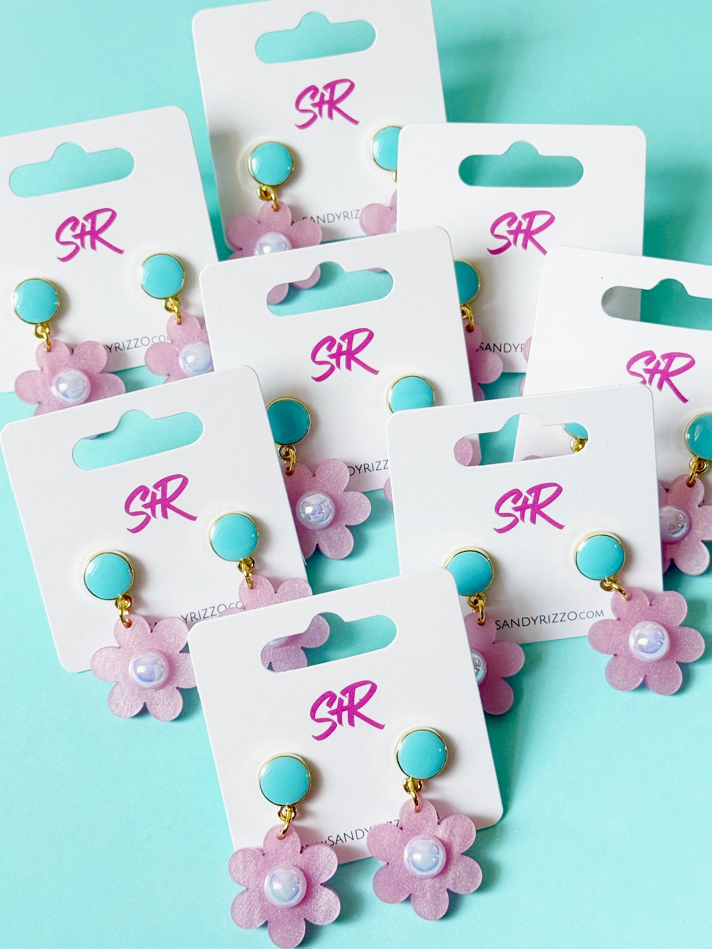 Petite Pink Daisy Dangle