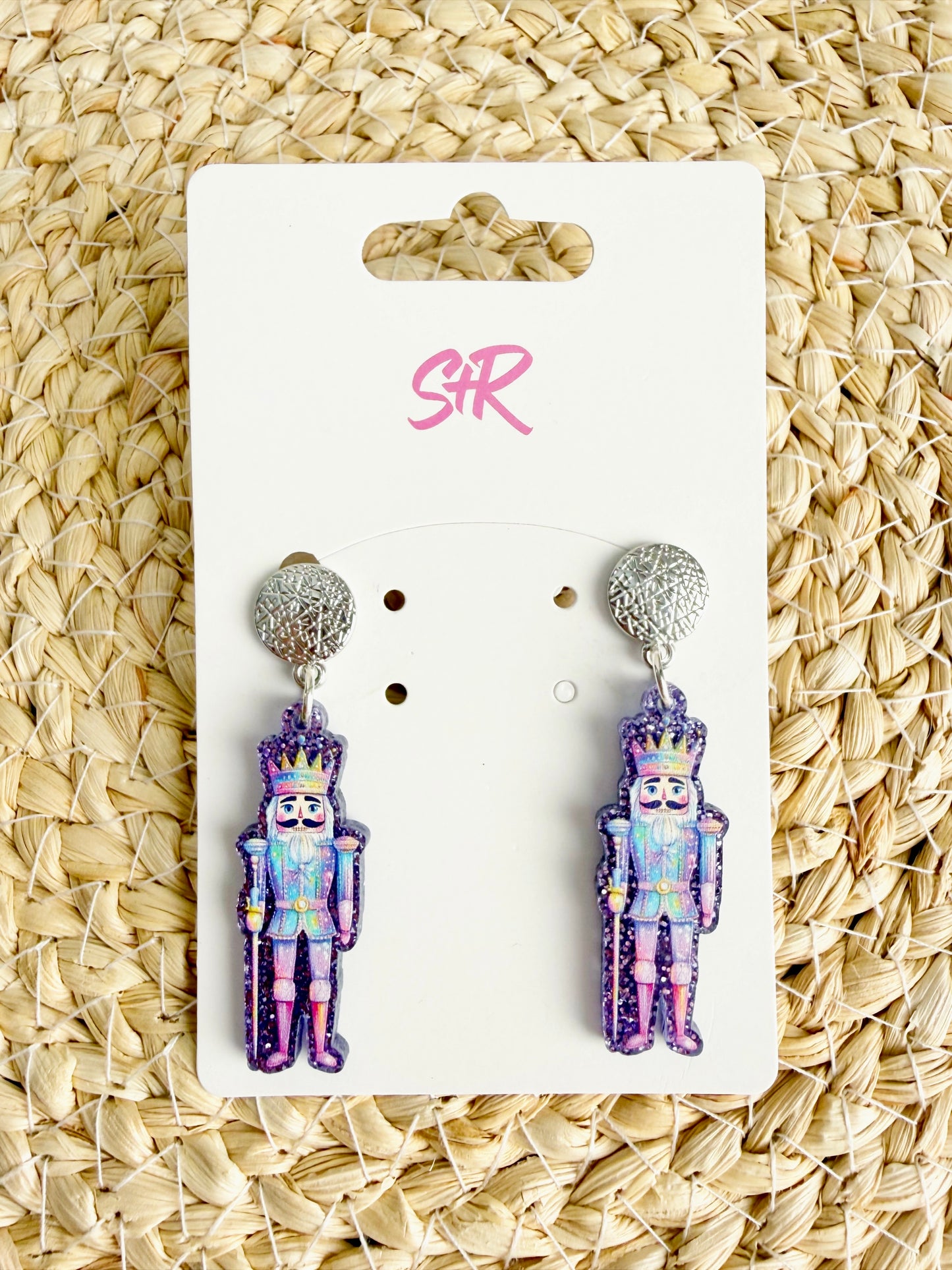 Purple Nutcracker Dangle