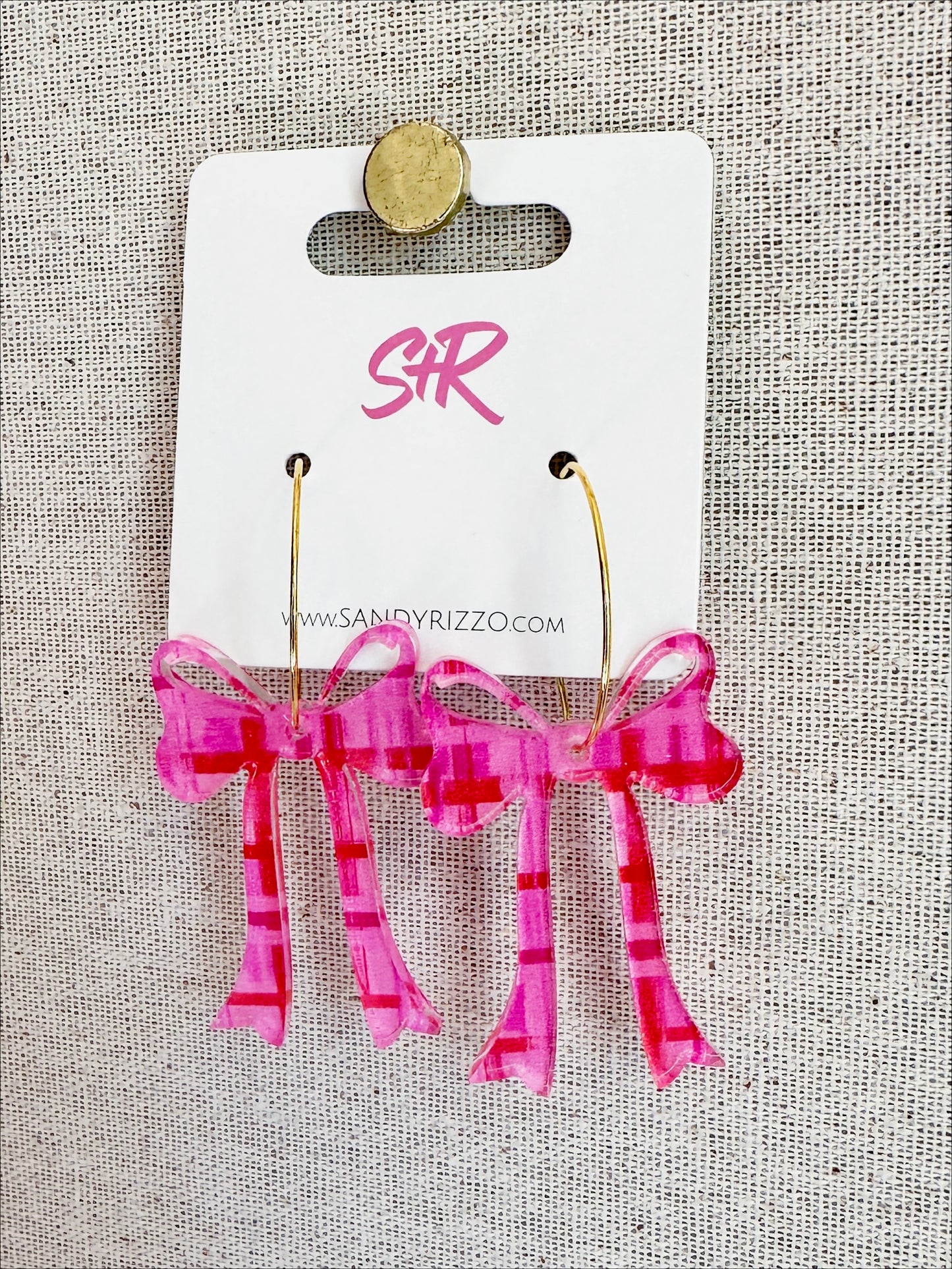 Valentine’s Plaid Bow Hoop