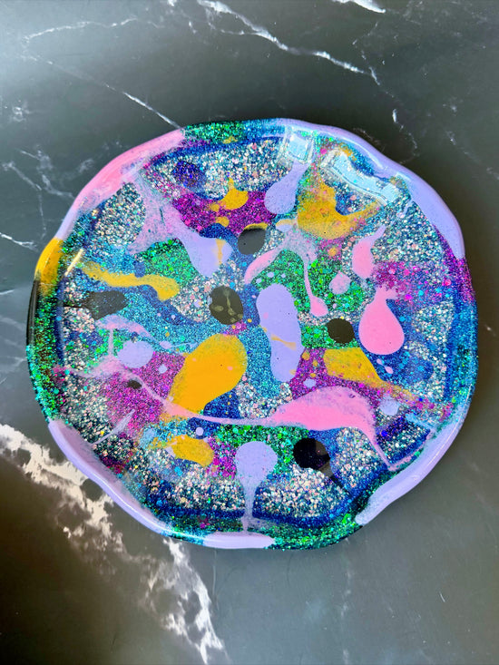 Color Explosion Circular Tray