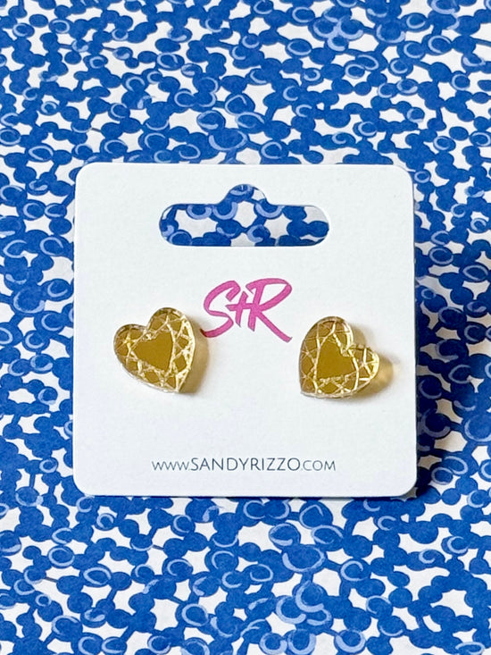 Heart of Gold Stud