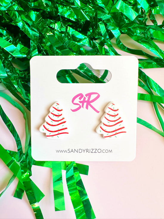 Christmas Tree Cake Stud