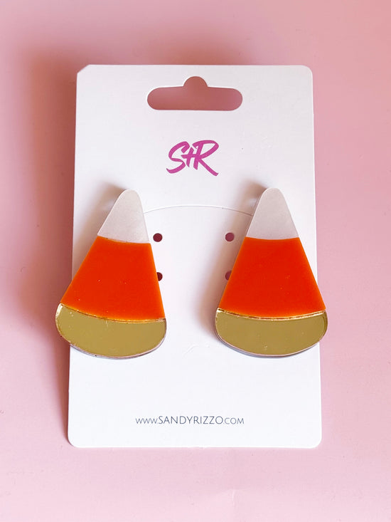 Candy Corn Statement Stud