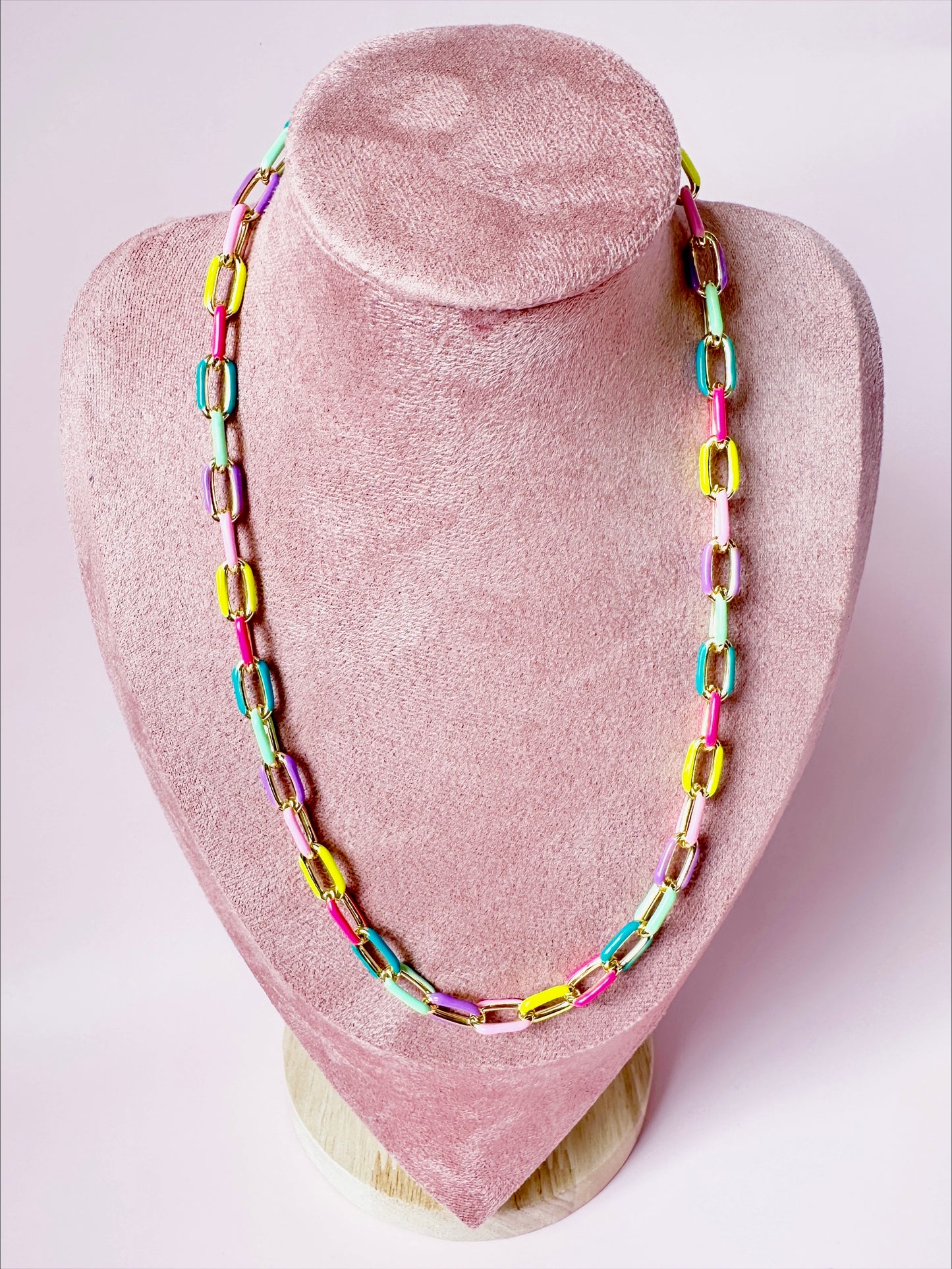 Candy 17” Enamel Chain Necklace