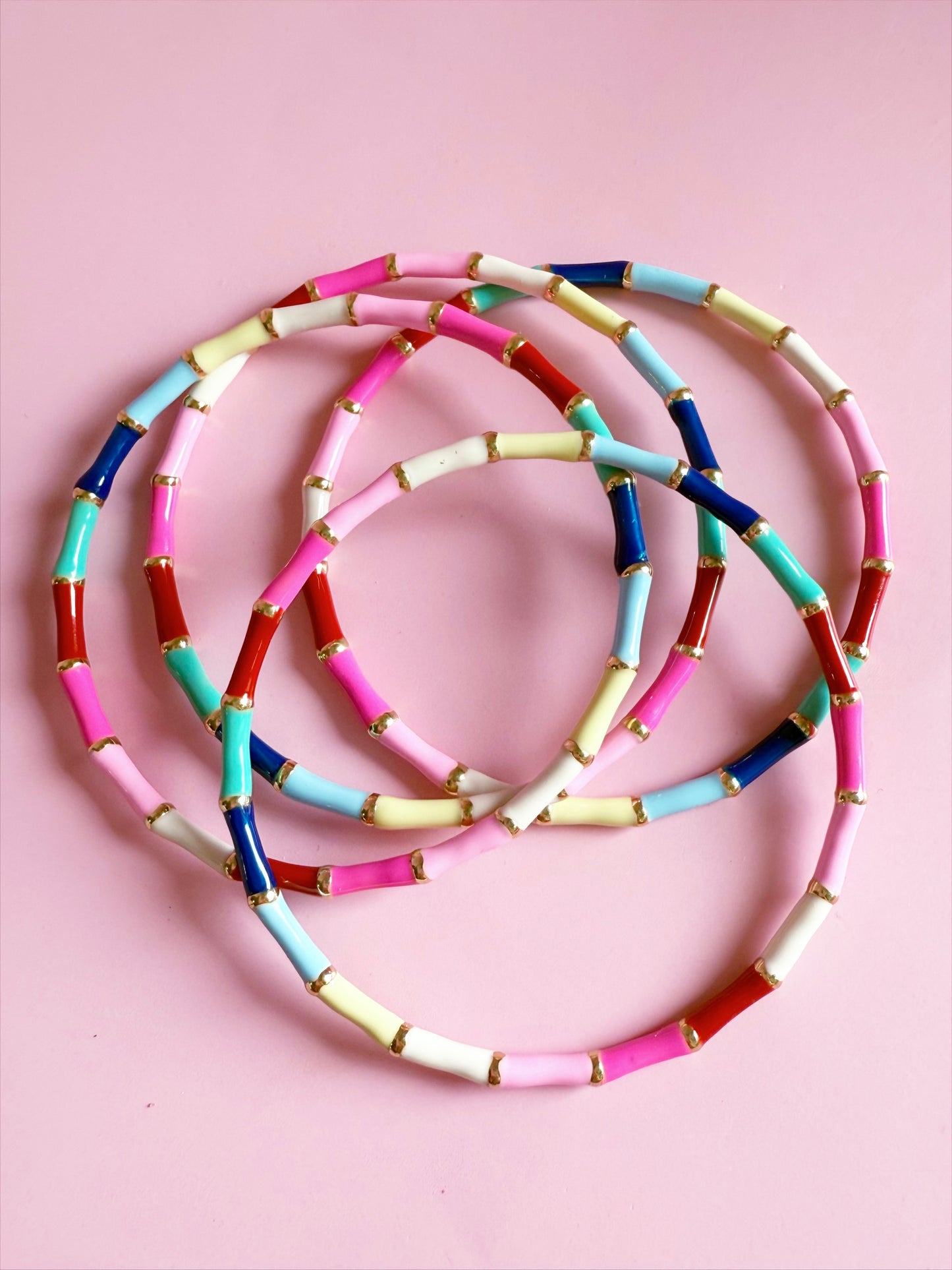 Rainbow Enamel Bangle