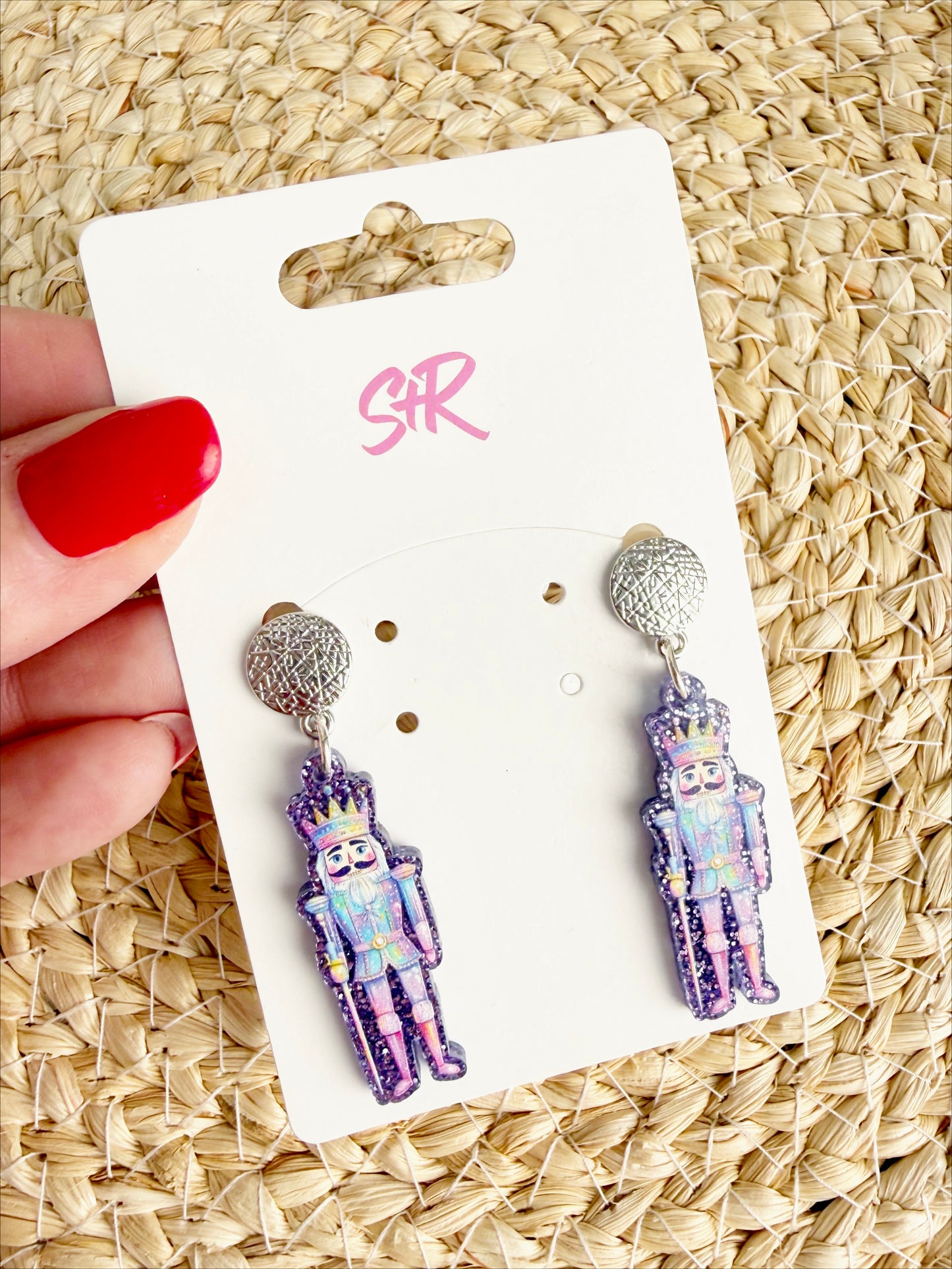 Purple Nutcracker Dangle