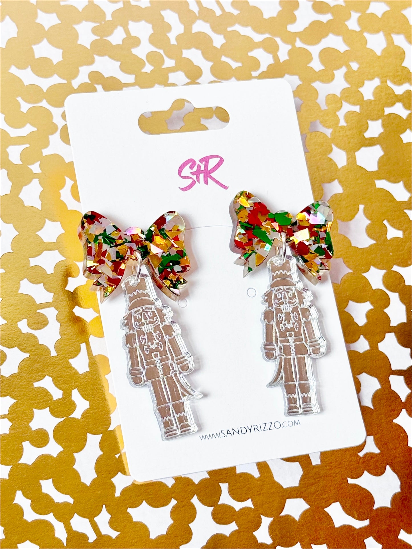 Traditional Silver Nutcracker Dangle