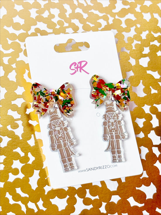 Traditional Silver Nutcracker Dangle