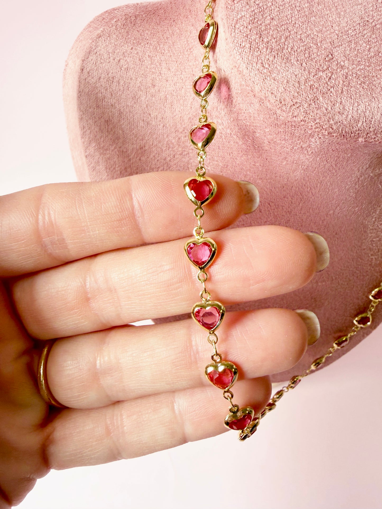 Pink Heart Necklace