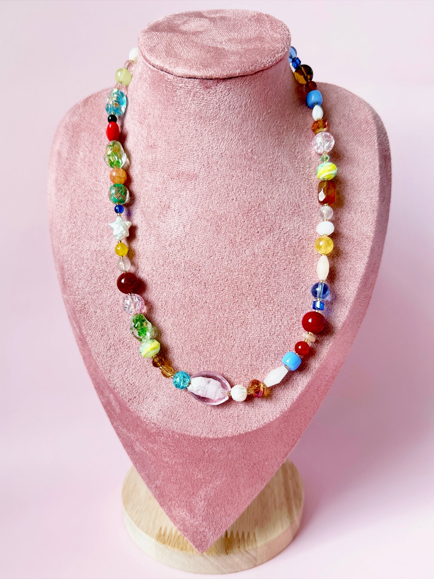 18” Vintage Bright Heirloom Necklace