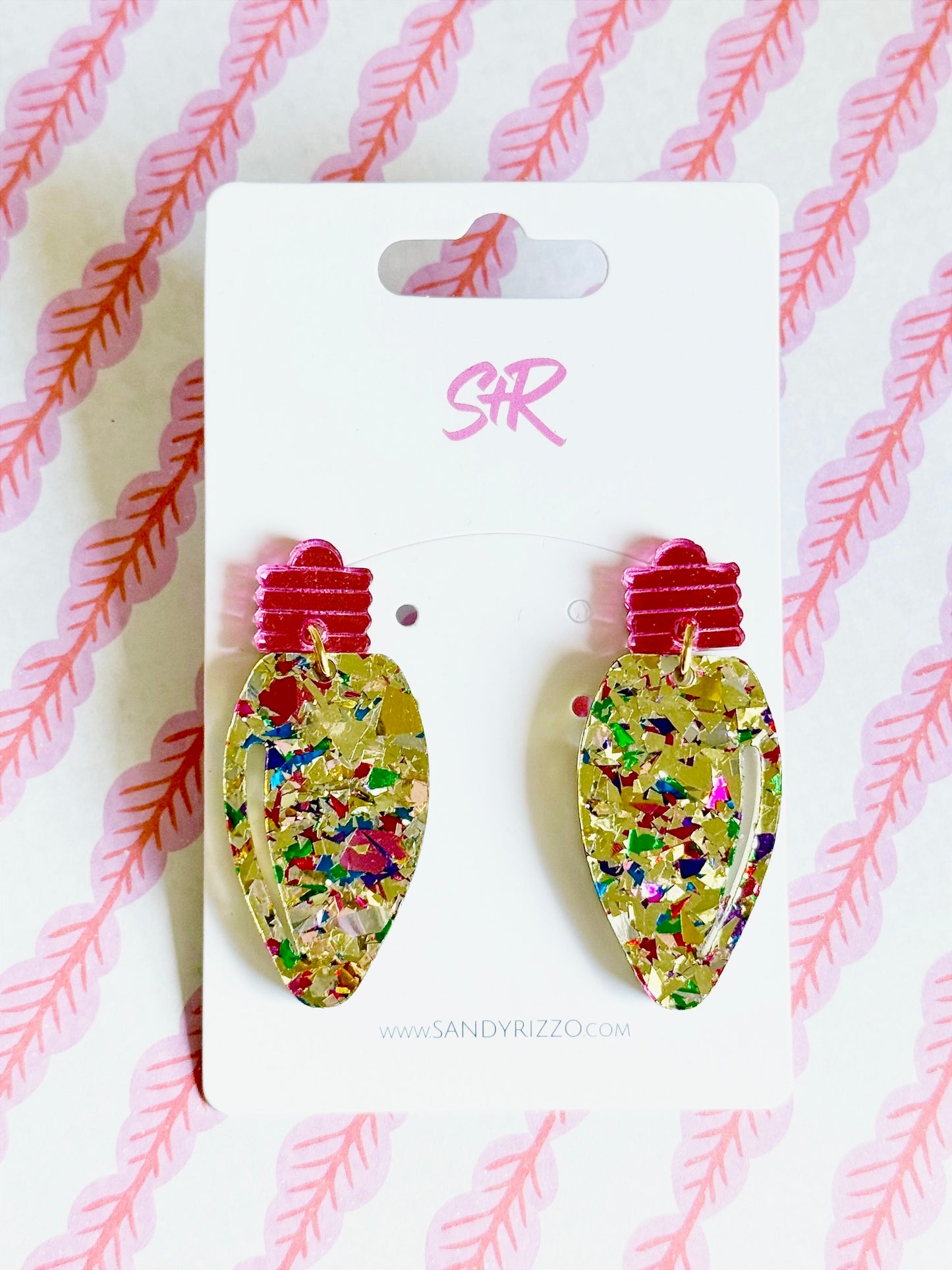 Gold Confetti Lightbulb