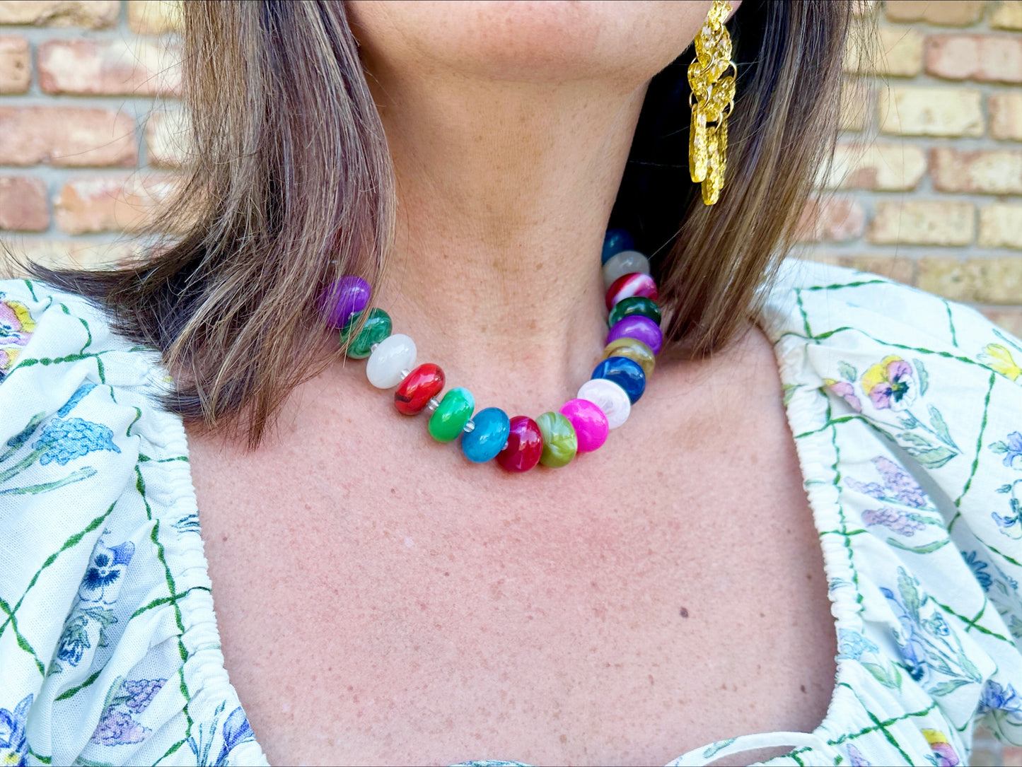 The Sandy Necklace - Rainbow