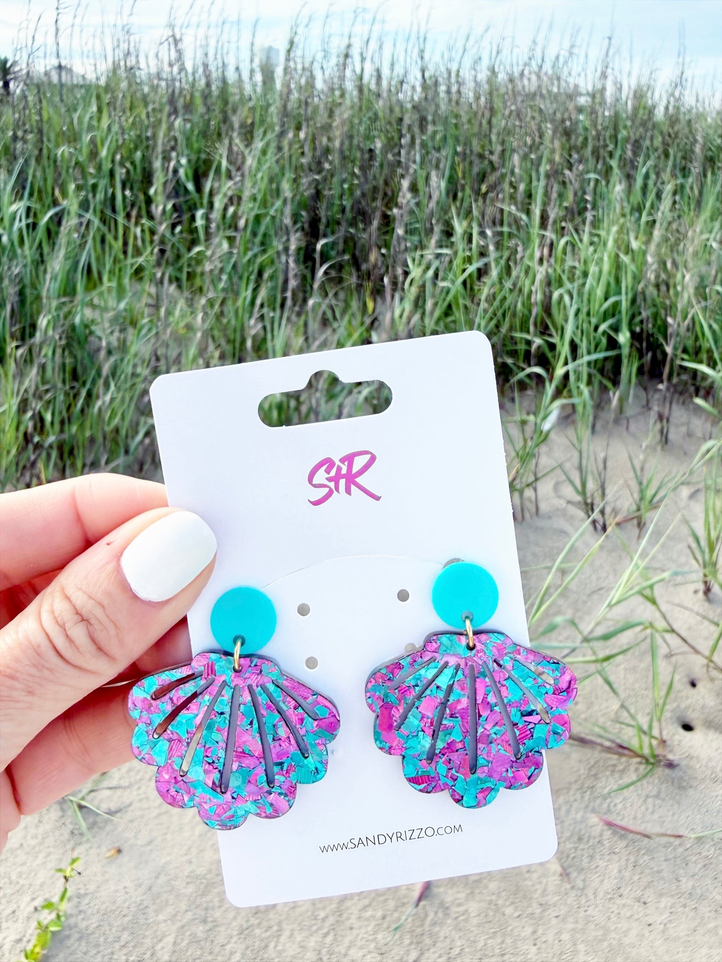Starlit Seashell Dangle