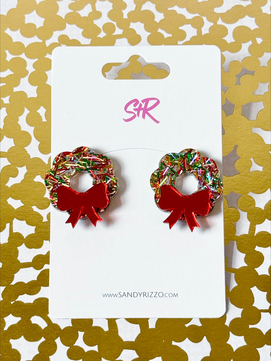 Tinsel Wreath Stud