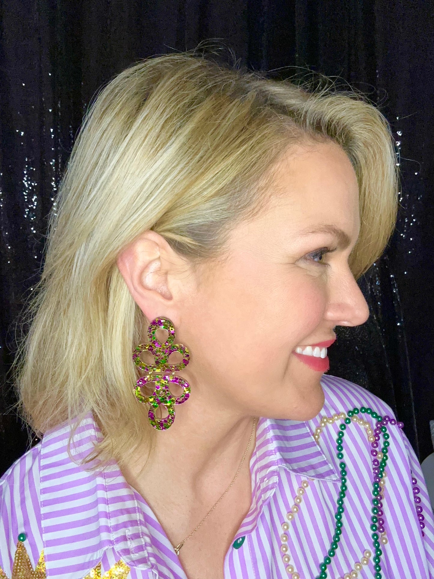 Mardi Gras Glitter Janey