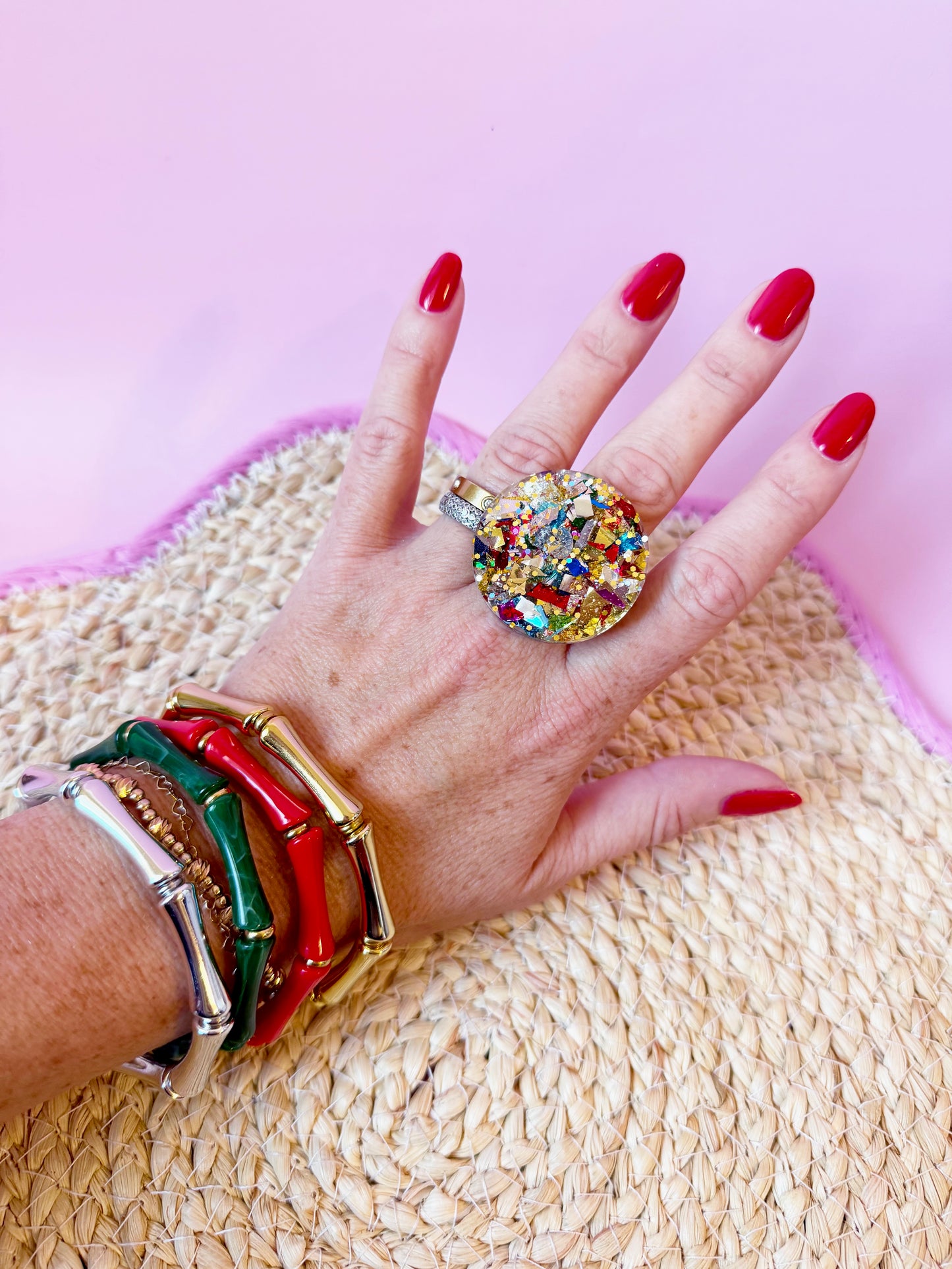 Stained Glass Cocktail Ring