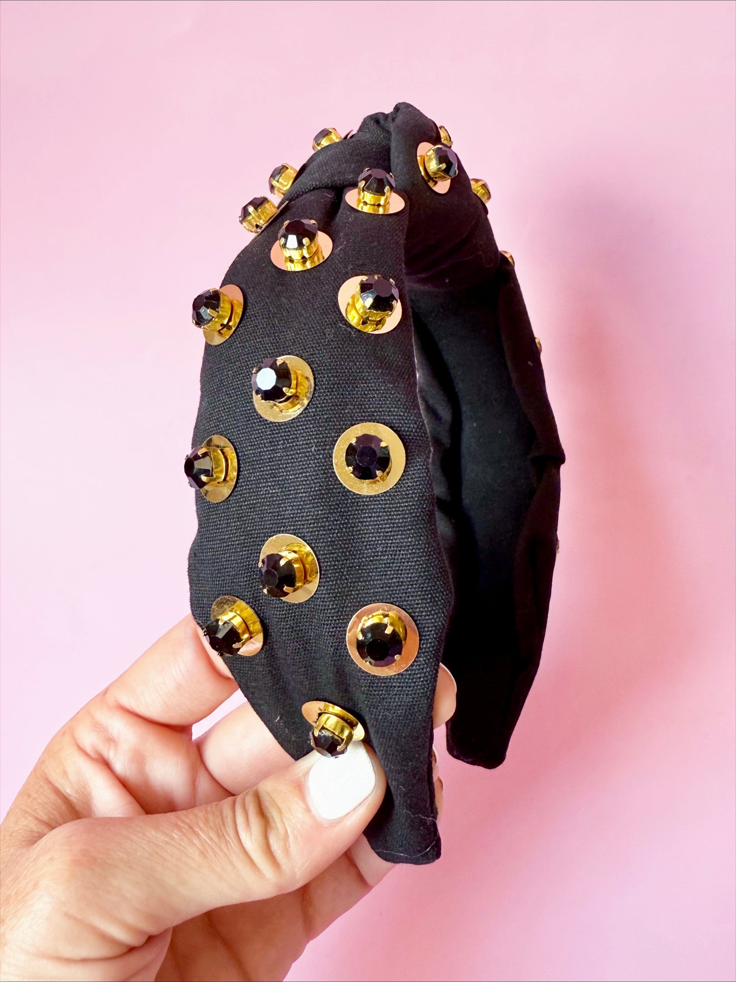 Black and Gold Luxe Headband