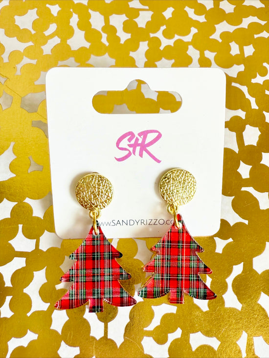 Red Plaid Petite Tree