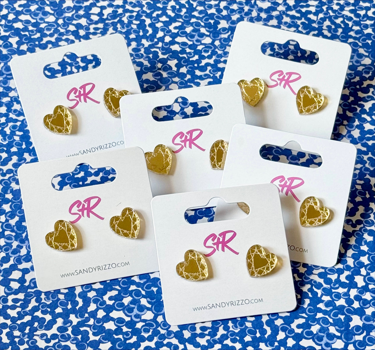 Heart of Gold Stud